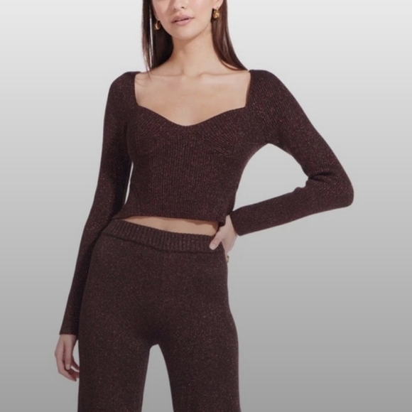 STAUD Cerro metallic sweater - Picture 1 of 8